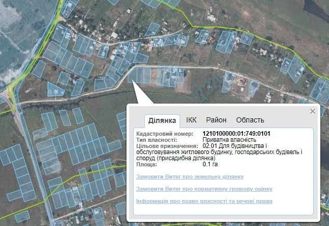 Продаж земельної ділянки по вул. Великий Луг, площа 1000 кв.