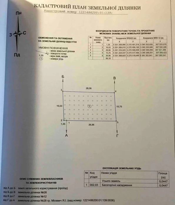 Продается садовый участок N 27  в СТ «Ручеек»