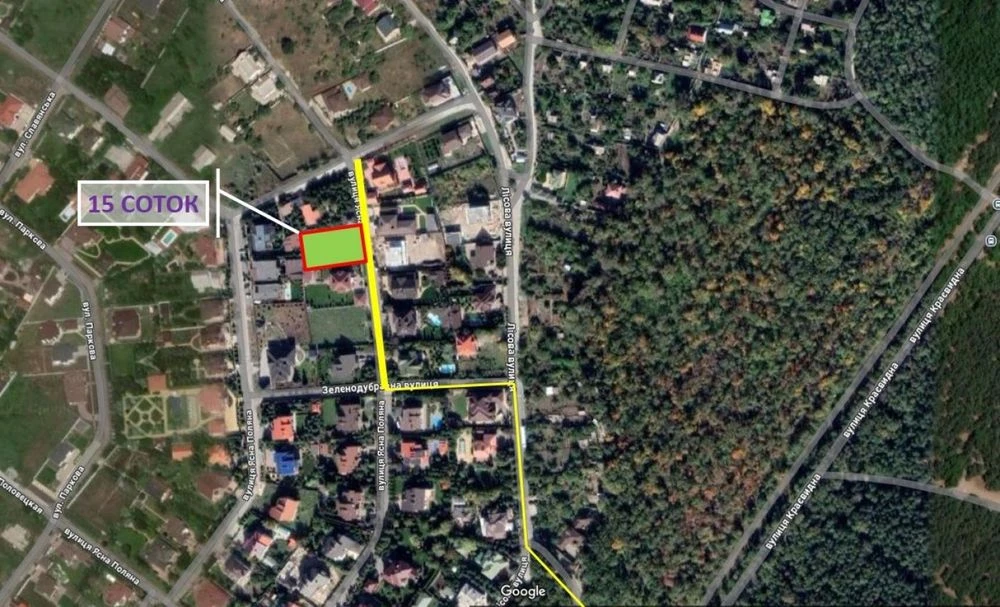 The last land plot on Yasna Street, Forum Village