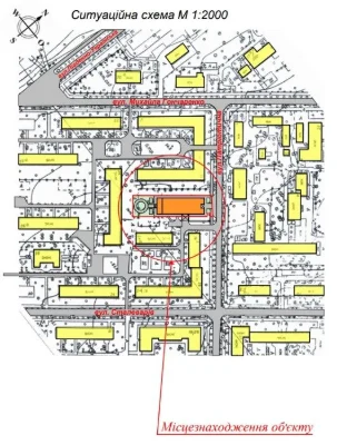 Land plot of 0.217 hectares in the center of Zaporizhia - Patrioty St.