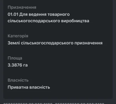 Продам Земельний Пай 3.3876 га