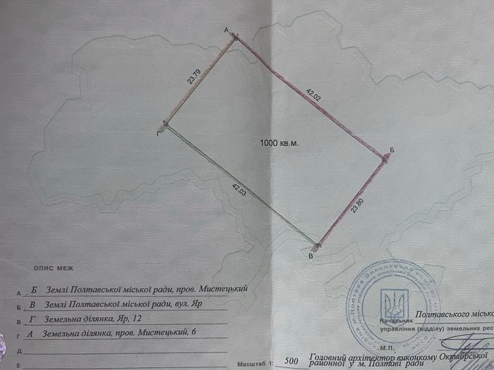 Участок в мальовничому місті