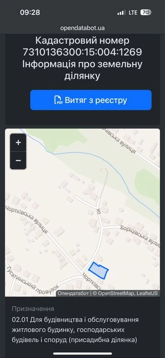 Ділянка у Місті, район Університету