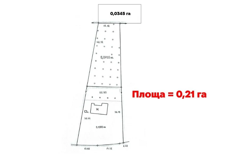 0.21 га на початку вул. КРАМАТОРСЬКОЇ