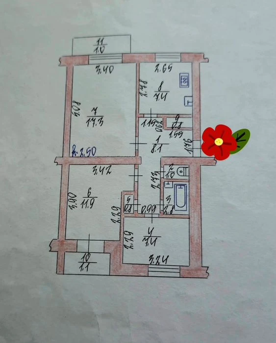 Продаж квартири 3 кімнати