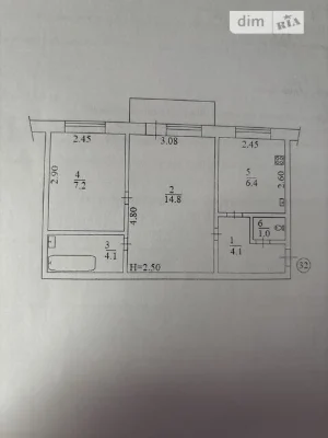Продаж 2к квартири 38.3 кв. м на вул. Михайла Донця 9 • ID 3