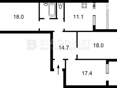 Продаж 3к квартири 97 кв. м на вул. Олени Пчілки 2Б • ID 347