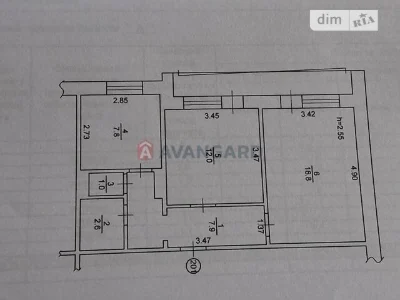 Продаж 2к квартири 52 кв. м на вул. Василя Касіяна 2 • ID 34
