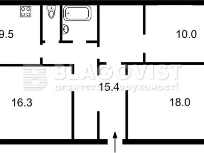 Продаж 3к квартири 85.3 кв. м на вул. Драгоманова 22 • ID 34