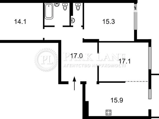Продаж 3к квартири 90 кв. м на вул. Воскресенська 18 • ID 34