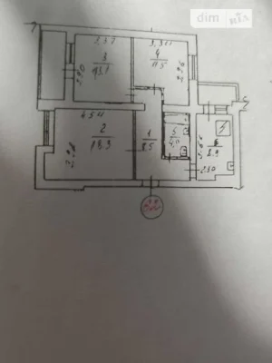 Продаж 3к квартири 64 кв. м на вул. Антоновича 88 • ID 34784