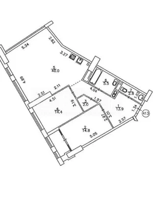 Продаж 3к квартири 96 кв. м на вул. Борщагівська • ID 347805