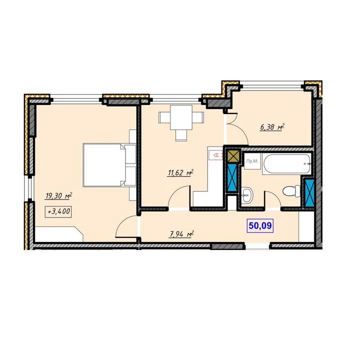 URGENT! Completed! 2k Silver residential complex Khimikiv - Tsalevicha district Pasi