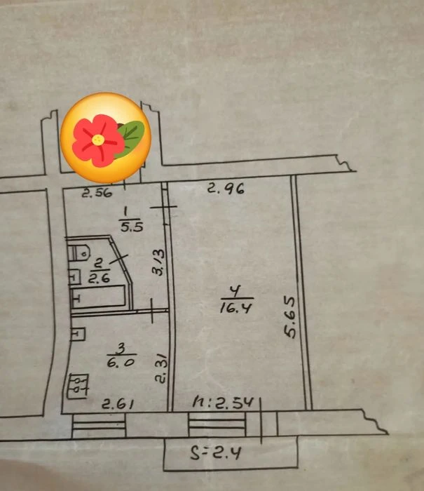 Продам 1 кім.квартиру по вул.Герасима Кондратьєва