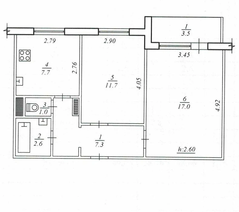 Продаж 2-к квартири вул. ЗСУ (Інтернаціоналістів) р-н 17-ї ш