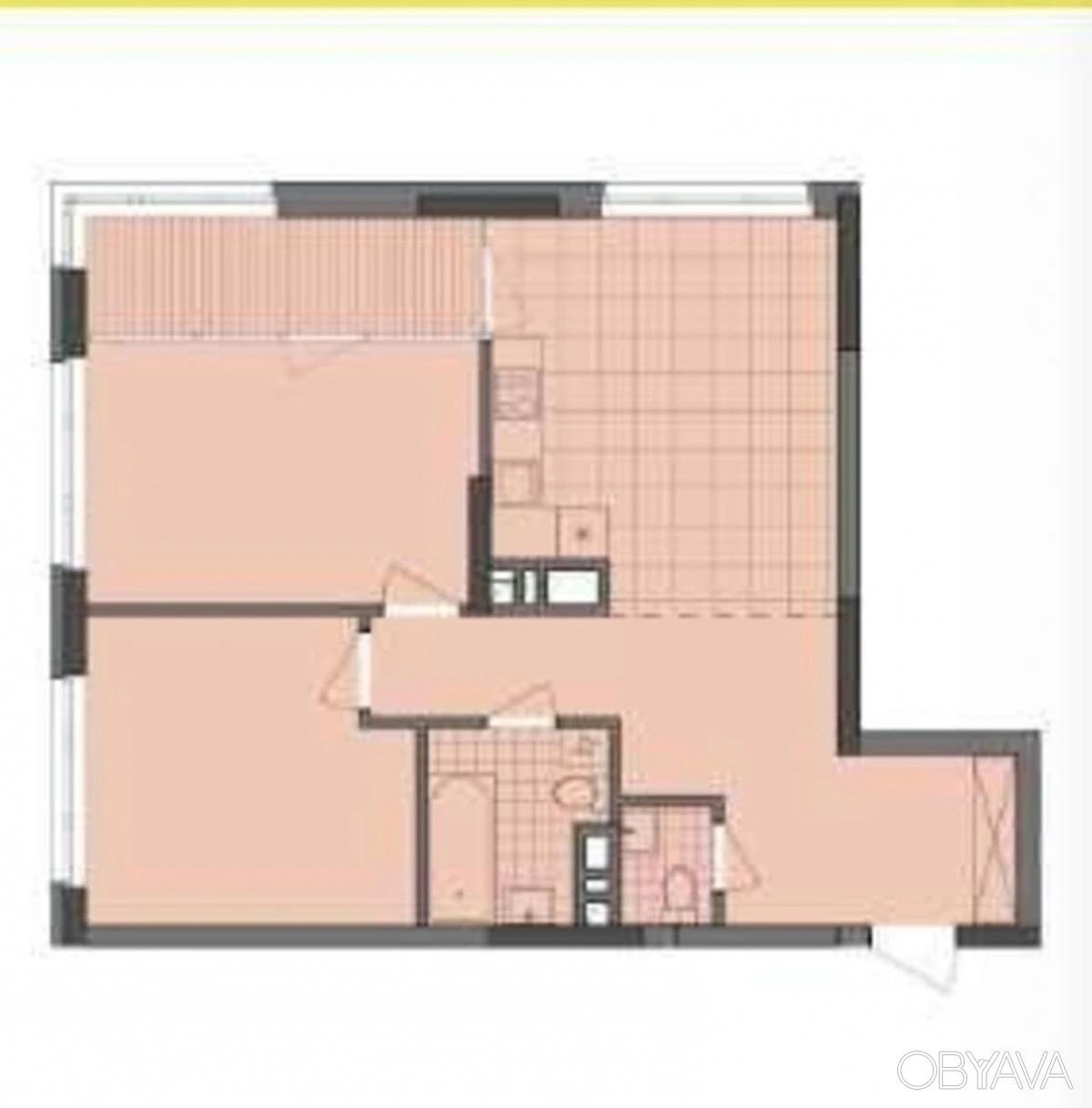 2-комнатная квартира, 73 кв.м