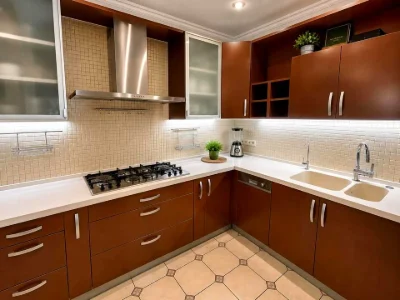 Apartment. Kyiv, Dmytrivska Street.