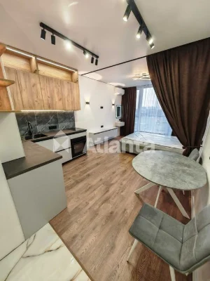 Смарт-студія 26 м² у ЖК Акварель-8: ремонт, меблі, 6 поверх