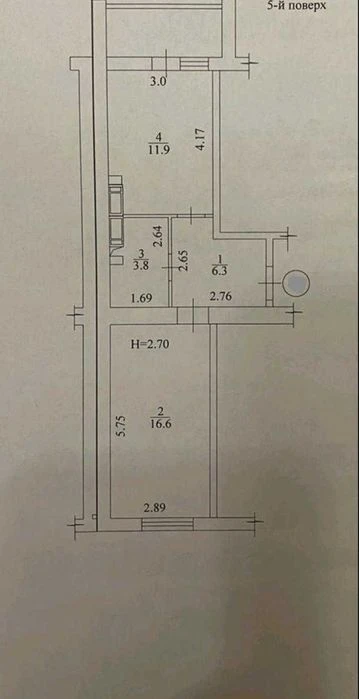 Продам 1 кімн. квартиру в ЖК Райдужний