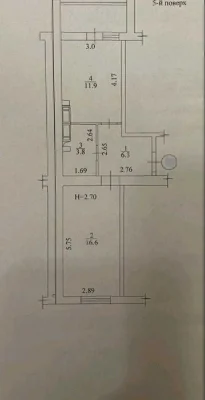 Продам 1 кімн. квартиру в ЖК Райдужний