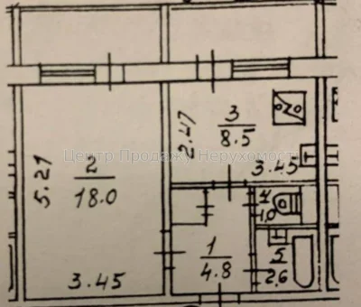 Продаж 1-кімн. квартири 38. 9 м² на 7 поверсі у Києві!