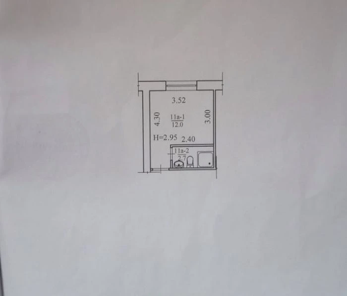 Продам  1 квартиру (студія) в Холодногорском районе