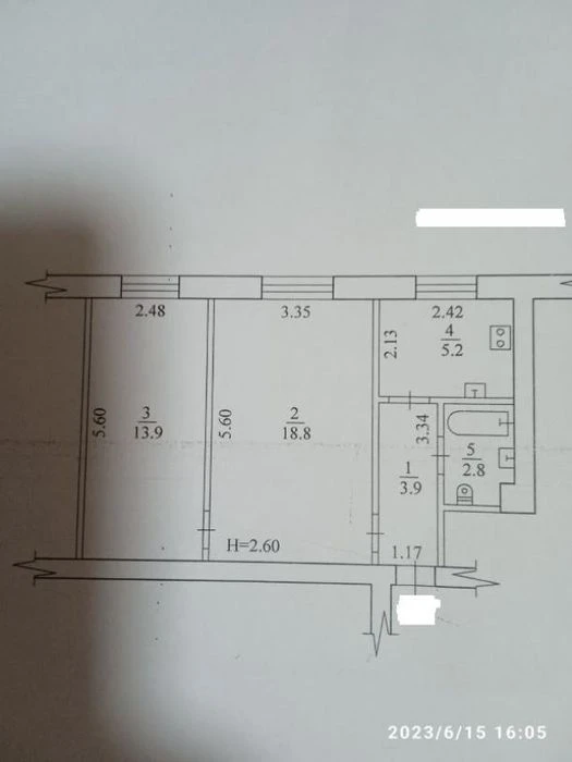 Продам 2-х ком.квартиру