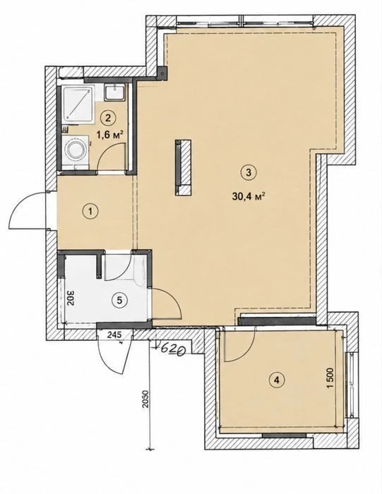 Residential complex Crystal Springs, Metrological, 1-room apartment for sale,