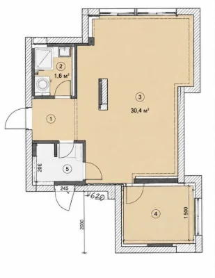 Residential complex Crystal Springs, Metrological, 1-room apartment for sale,
