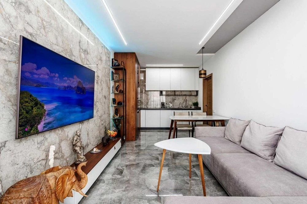 2-room apartment with renovation 62 sq.m. in the Seven Seven residential complex, Osokorki, Slav