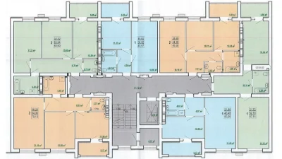 For sale: 2-room apartment 67 sq. m in the new building of the Pobedy 2 MV residential complex