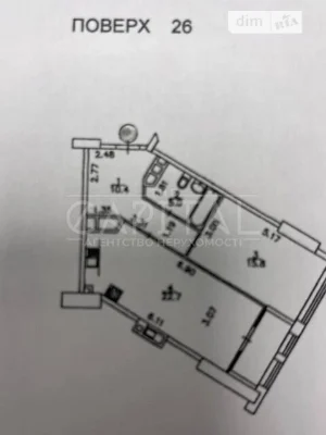 Sale of 2-room apartment 57 sq. m on Beresteyskyi Avenue 11 • ID
