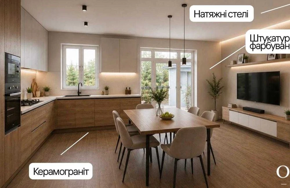Будинок з ремонтом у котетжному містечку під Києвом. РОЗТЕРМ