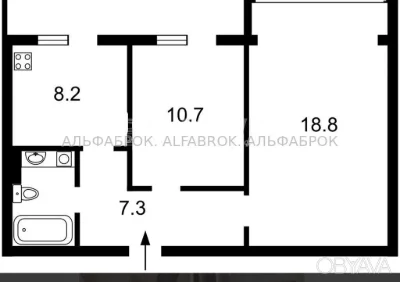 2-комнатная квартира, 50 м.кв.