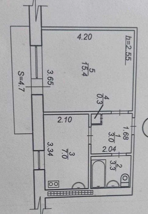 Продаж 1-кімнатної квартири пр.Перемоги, біля ТЦ Мост