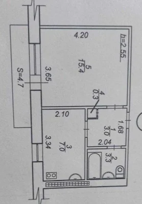Продаж 1-кімнатної квартири пр.Перемоги, біля ТЦ Мост