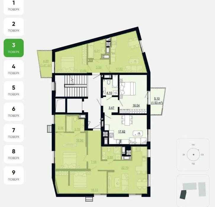 Продаж 1-но кімнатної квартири в ЖК Viking Hills по вул. Щур
