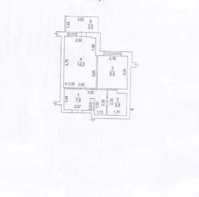 Продаж 1 кімнатної квартири 38 м2 Ремонт Новобудова. №10125