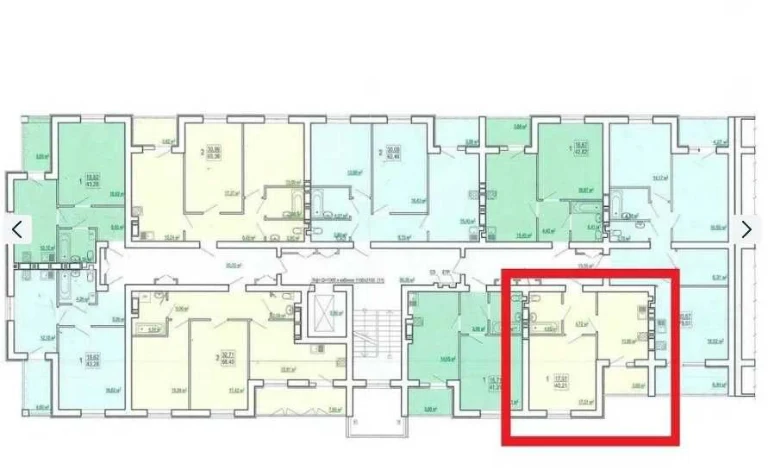 Продам 1 комнатную квартиру на 8 этаже в новострое . ЖК " Ск