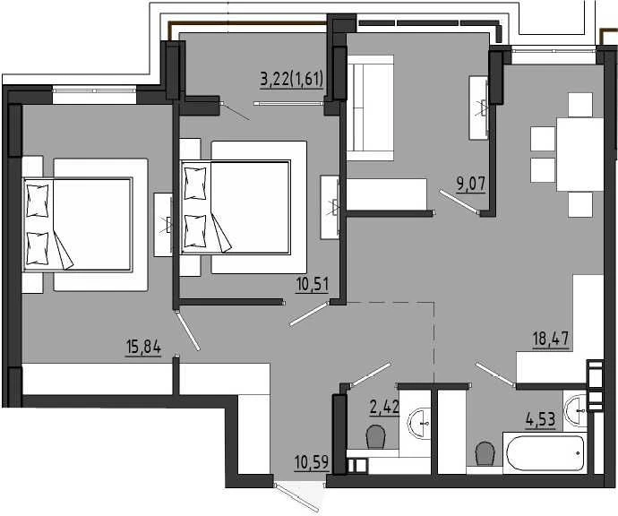 СРОЧНОвозле Моря 3-ком.квар.73кв.по 570$ метр Рассрочка пер.