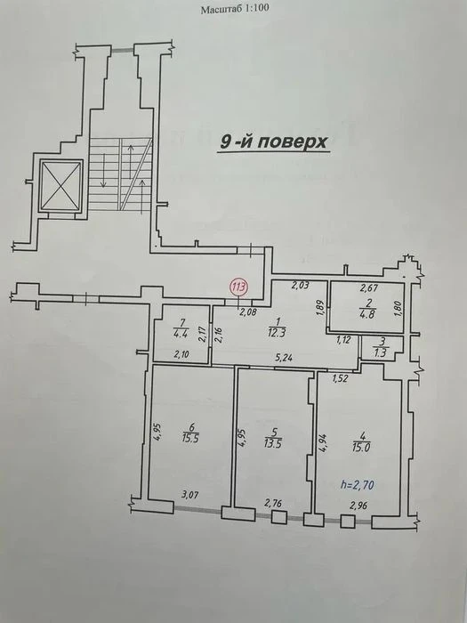 Продаж 2 кімн.квартира 66.80 м² 9/10ц вул.Малоголосківська 1