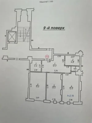 Продаж 2 кімн.квартира 66.80 м² 9/10ц вул.Малоголосківська 1