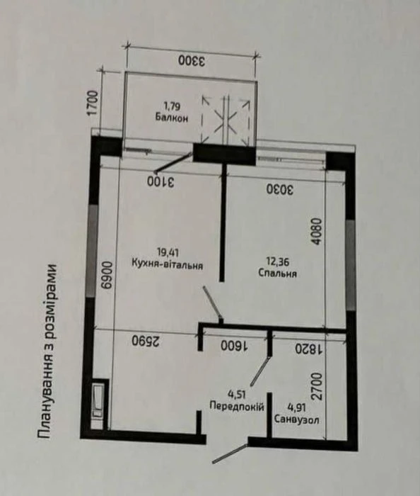 Продаж 1-кімнатної квартири · ЖК N69 · вул. Навроцького (Сих