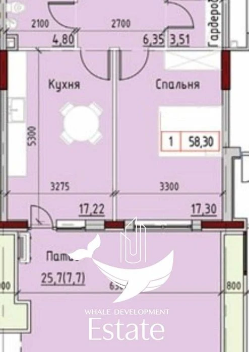 Продажа 1-комн квартиры с террасой, патио в ЖК Маринист БЕЗ