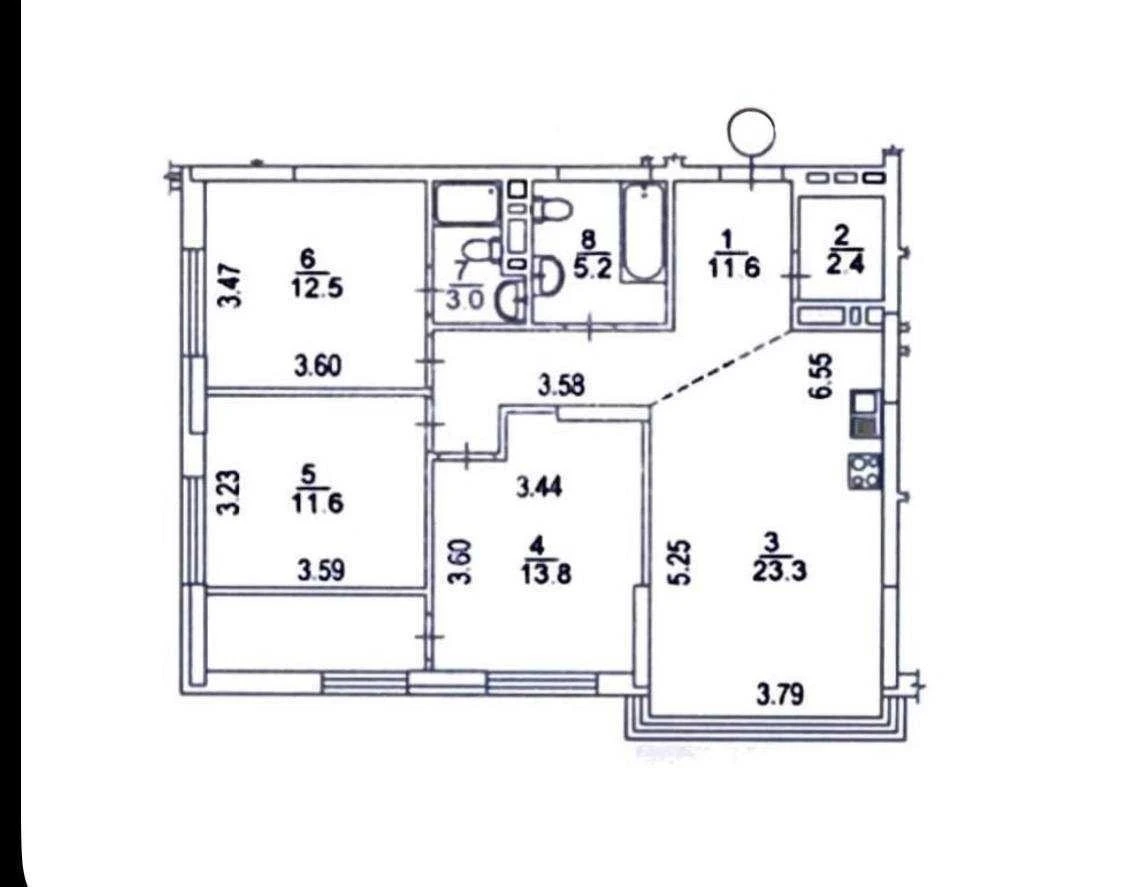 3-room apartment for sale 88 m², Oleksandra Olesia St., 17