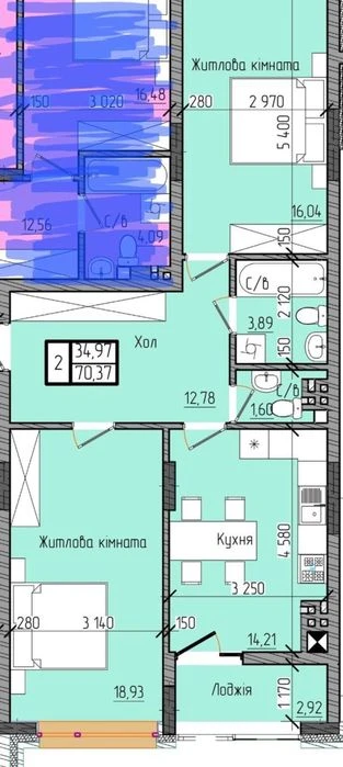 Продаж квартири новобудова будинок на єтапі здачі Щербанюка