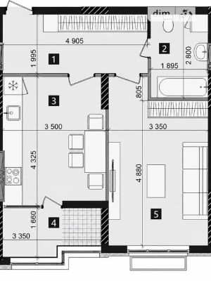 Продаж 1к квартири 53 кв. м на вул. Михайла Максимовича 32А