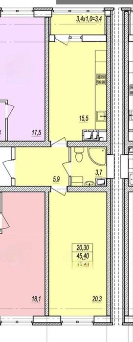 Продам 1 комн 50м2 Молдаванка в ЖК Прохоровский квартал! ДО