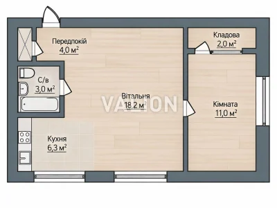 Продаж 2-кімнатної квартири, 45 м² , вул. Мечникова, 22-А, 1