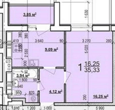 23000 LCD Mira 3 For sale 1-room apartment 3rd floor AS